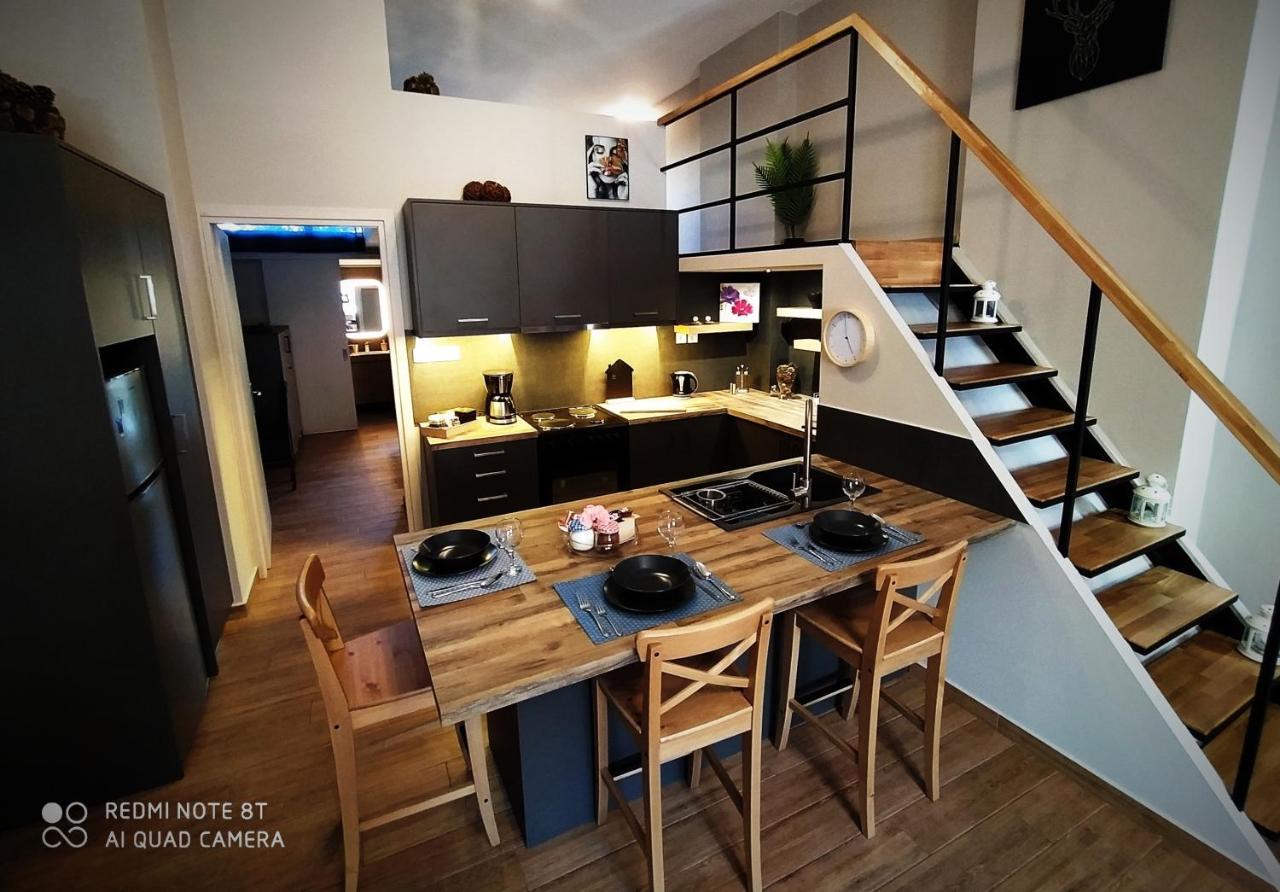 Апартаменты Key For Kiato House-Modern Loft Design Экстерьер фото